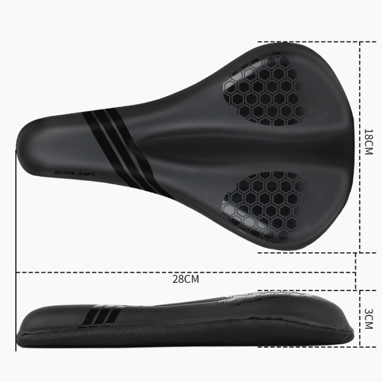 ESLNF Mountain Bike Saddle Cover Cycling Shock Absorbing Saddle Gear, Style: Round Logo - Bicycle Saddle by ESLNF | Online Shopping South Africa | PMC Jewellery | Buy Now Pay Later Mobicred