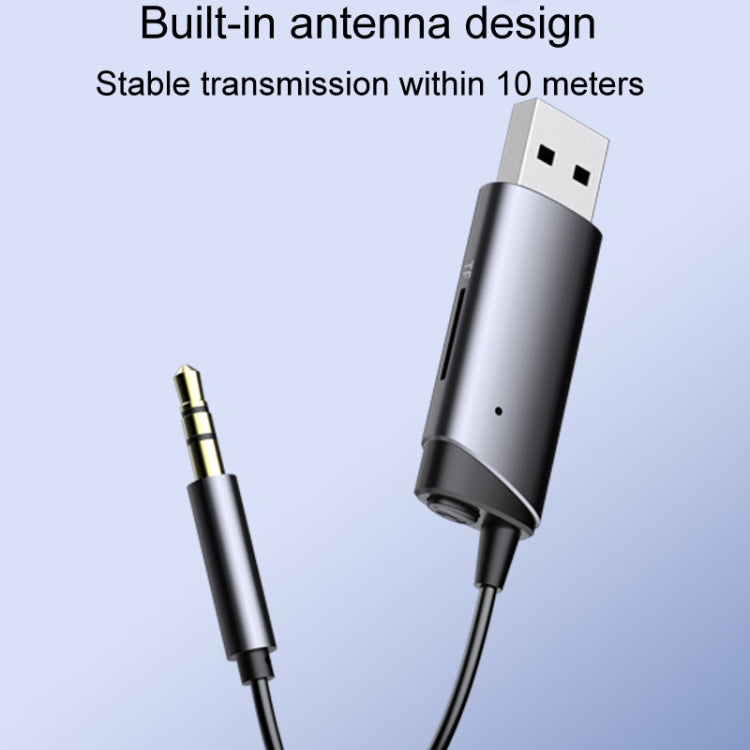AUX Car Bluetooth Receiver Adapter 3.5mm Cell Phone Computer Connector With TF Card Slot - free shipping - PMC Jewellery - Order now!