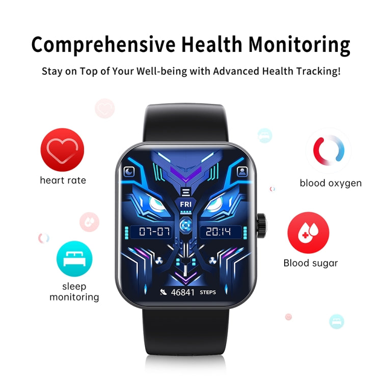 F16 2.0-inch IP67 Waterproof Health Monitoring Bluetooth Call Smart Watch(Gold) - Smart Watches by PMC Jewellery | Online Shopping South Africa | PMC Jewellery | Buy Now Pay Later Mobicred