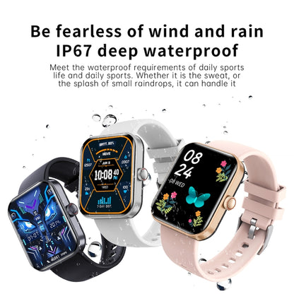 F16 2.0-inch IP67 Waterproof Health Monitoring Bluetooth Call Smart Watch(Black) - Smart Watches by PMC Jewellery | Online Shopping South Africa | PMC Jewellery | Buy Now Pay Later Mobicred