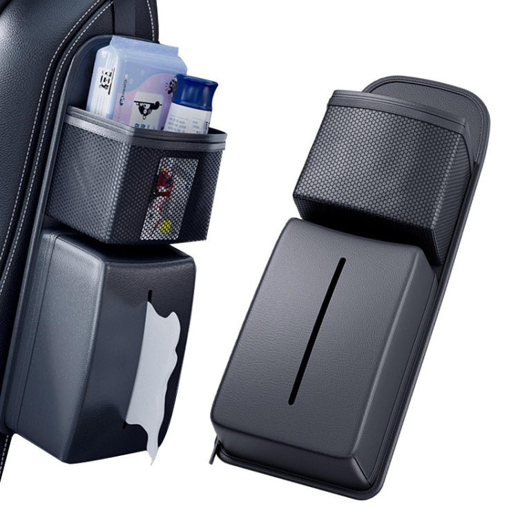 Car Tissue Box Multifunctional Storage Hanging Bag(Black) - Stowing Tidying by PMC TechLife | Online Shopping South Africa | PMC TechLife | Buy Now Pay Later Mobicred
