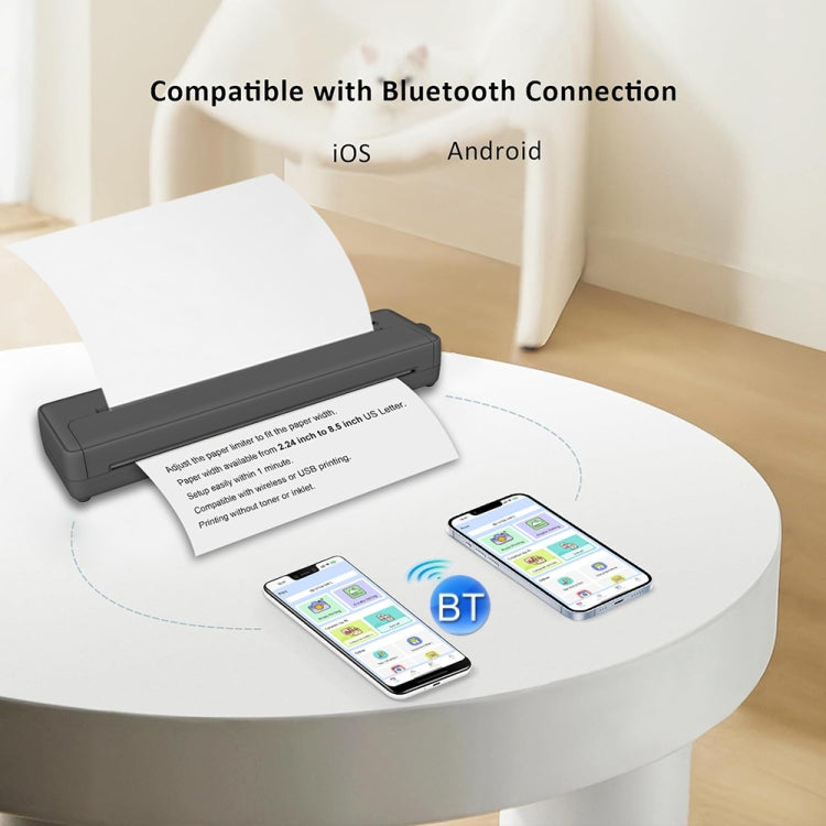 A4-XZ 203DPI A4 Home Portable Smart Wireless Inkless Thermal Printer(Black) - Receipt Printers by PMC TechLife | Online Shopping South Africa | PMC TechLife | Buy Now Pay Later Mobicred