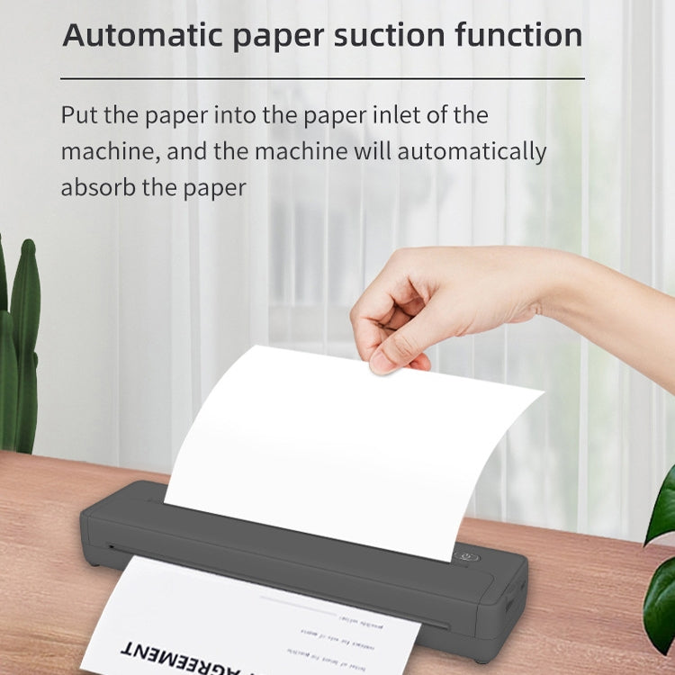 A4-XZ 203DPI A4 Home Portable Smart Wireless Inkless Thermal Printer(Black) - Receipt Printers by PMC TechLife | Online Shopping South Africa | PMC TechLife | Buy Now Pay Later Mobicred