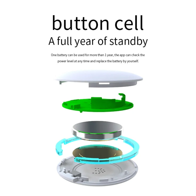 Mini Pet Smart Anti-lost Device Portable GPS Locator Bluetooth Tracker(White) - Pet Tracker by PMC TechLife | Online Shopping South Africa | PMC TechLife | Buy Now Pay Later Mobicred