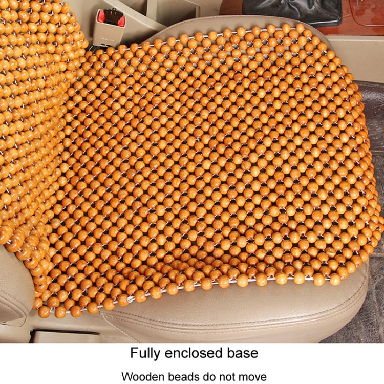 Car Wood Beaded Cushion Universal Car Seat Cover Summer Interior Supply(Coffee) - Seat Accessories by PMC Jewellery | Online Shopping South Africa | PMC Jewellery | Buy Now Pay Later Mobicred