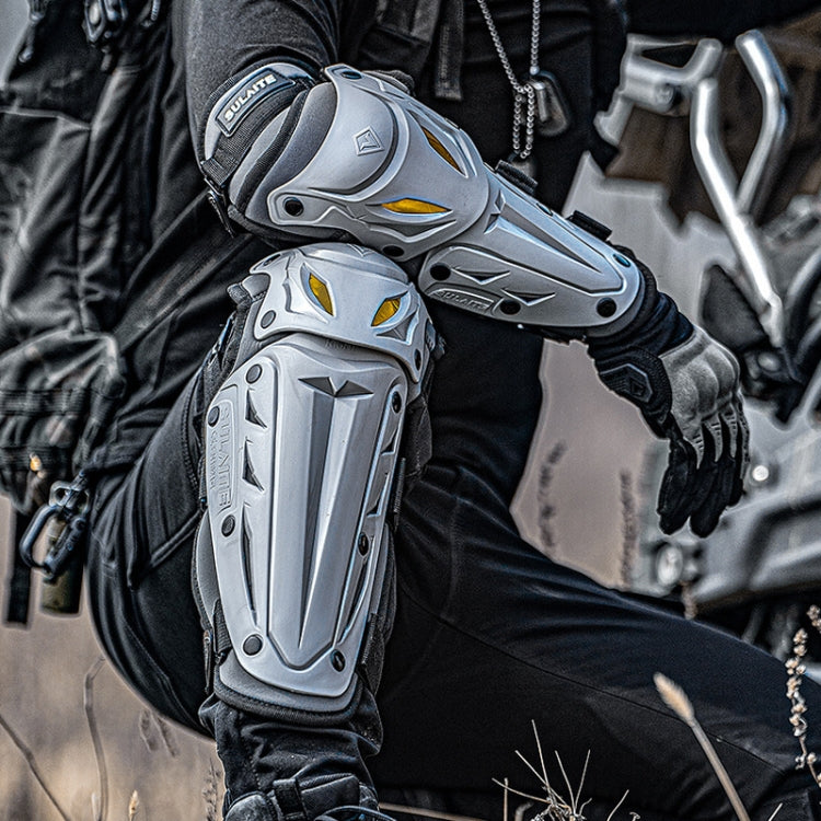 SULAITE Motorcycle Outdoor Riding Breathable Protective Equipment, Color: 2pcs /Set Elbow Pads Gray - Protective Gear by SULAITE | Online Shopping South Africa | PMC Jewellery | Buy Now Pay Later Mobicred