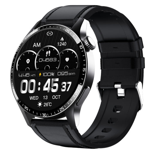 F207 Smart Watch 1.35-Inch Narrow Edge Screen Supports Bluetooth Calls / 24H Health Monitoring / 150+ Sports Modes, Color: Black Leather - Smart Watches by PMC Jewellery | Online Shopping South Africa | PMC Jewellery | Buy Now Pay Later Mobicred