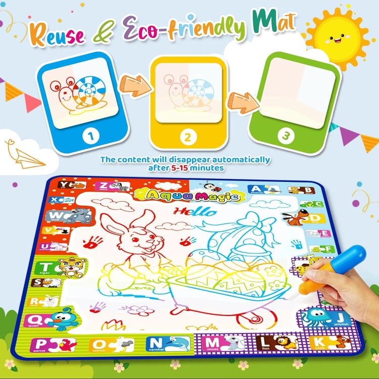 78x78cm Water Doodle Mat Writing Board Mat Magic Pen For Kids, Spec: Set 8 - Drawing Toys by PMC Jewellery | Online Shopping South Africa | PMC Jewellery | Buy Now Pay Later Mobicred