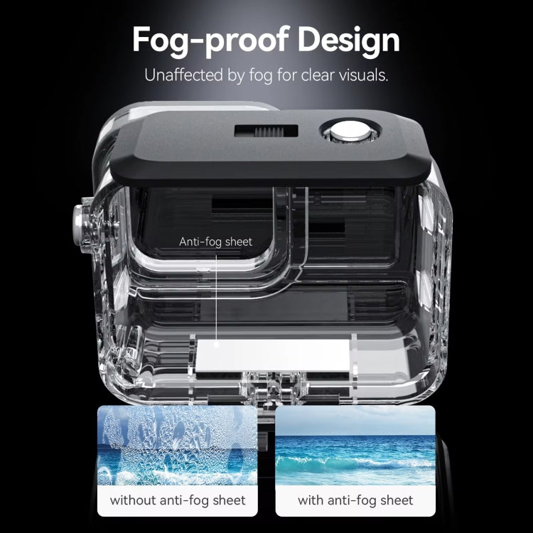 For Insta360 Ace Pro Camera TELESIN 45m Waterproof Case Underwater Diving Housing Cover - Case & Bags by TELESIN | Online Shopping South Africa | PMC Jewellery | Buy Now Pay Later Mobicred