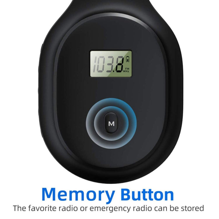 A8 Charging Version Portable Digital Display FM Headphone(White) - Radio Player by PMC TechLife | Online Shopping South Africa | PMC TechLife | Buy Now Pay Later Mobicred