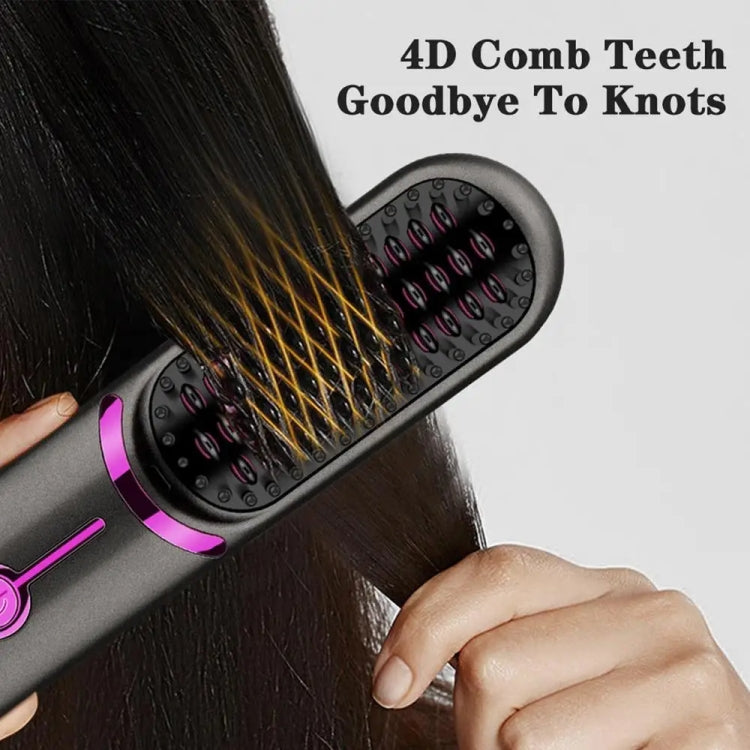 Wireless Hair Straightening Comb USB Charging Curling Iron(Gray) - free shipping - PMC TechLife - Order now!
