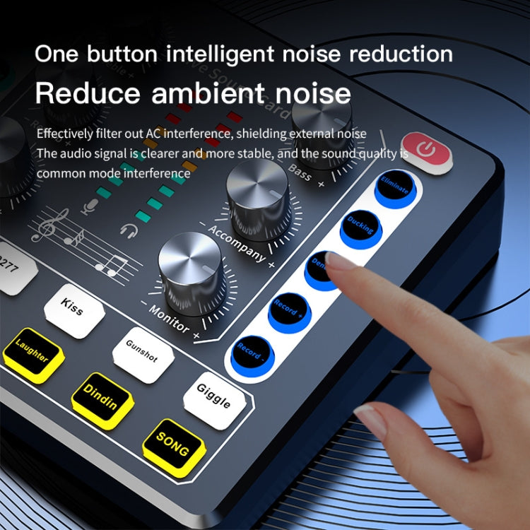 M8 Recording And Singing Live Bluetooth Sound Card Set, Color: White+Gold Cantilever - Live Sound Effects Processors by PMC Jewellery | Online Shopping South Africa | PMC Jewellery | Buy Now Pay Later Mobicred