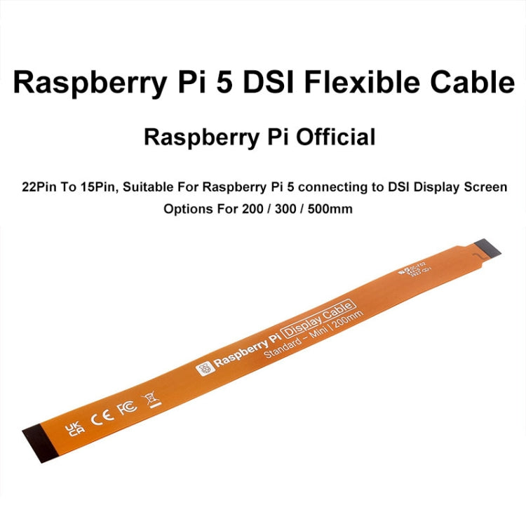 Waveshare 25947 For Raspberry Pi 5th DSI Display 22Pin To 15Pin Soft Cable FPC Cable, Spec: 500mm - Raspberry Pi Accessories by Waveshare | Online Shopping South Africa | PMC Jewellery | Buy Now Pay Later Mobicred