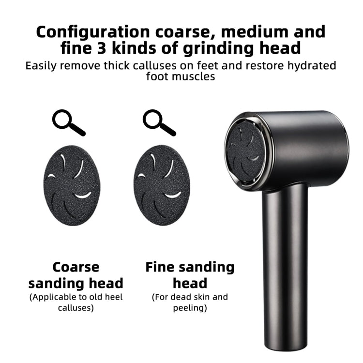 Electric Callus Remover with Vacuum Absorption 2 Speeds Adjustable Water-resistant  Foot Care Tool(Black) - Grinding Tools & Accessories by PMC Jewellery | Online Shopping South Africa | PMC Jewellery | Buy Now Pay Later Mobicred