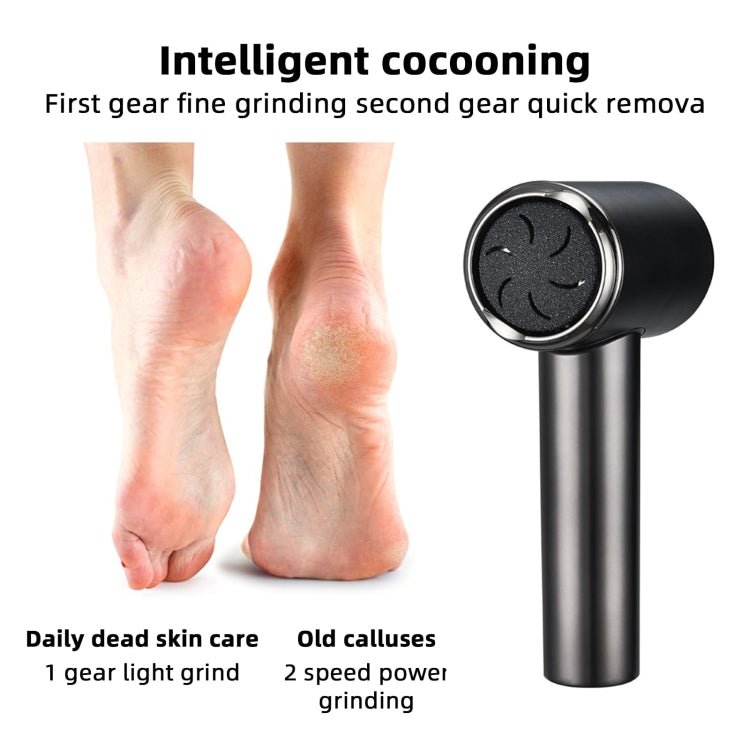Electric Callus Remover with Vacuum Absorption 2 Speeds Adjustable Water-resistant  Foot Care Tool(Black) - Grinding Tools & Accessories by PMC Jewellery | Online Shopping South Africa | PMC Jewellery | Buy Now Pay Later Mobicred