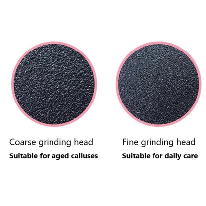 Electric Foot Grinder Calluses Dead Skin Remover With 60pcs Replaceable Sandpaper Discs UK Plug(Black) - Grinding Tools & Accessories by PMC Jewellery | Online Shopping South Africa | PMC Jewellery | Buy Now Pay Later Mobicred