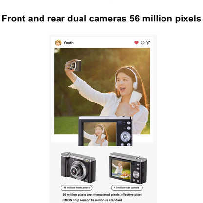 DC305X 5K/30FPS 2.8-Inch HD Shooting 5X Optical Zoom Anti-Shake Digital Camera, Color: White UK Plug - Children Cameras by PMC Jewellery | Online Shopping South Africa | PMC Jewellery | Buy Now Pay Later Mobicred