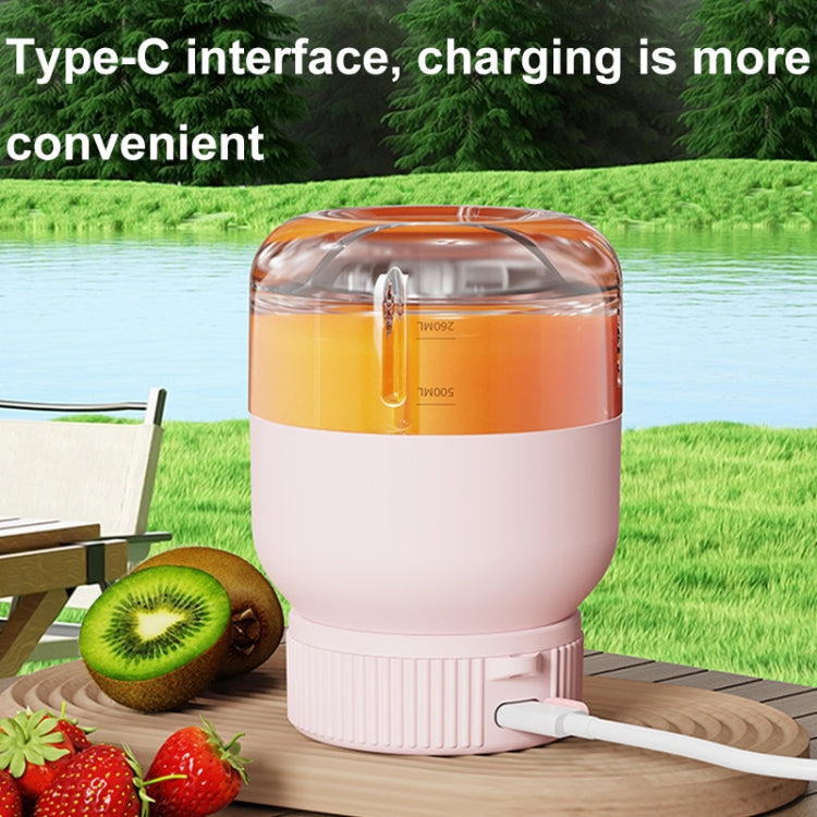 800ml Multifunctional Wireless Portable Juicer Large-capacity Outdoor Juicer(Pink) - free shipping - PMC TechLife - Order now!