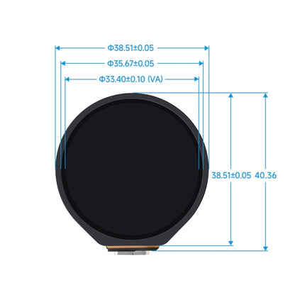 Waveshare 25098 ESP32-S3 1.28-Inch Round Touch LCD Development Board - LCD & LED Display Module by Waveshare | Online Shopping South Africa | PMC Jewellery | Buy Now Pay Later Mobicred