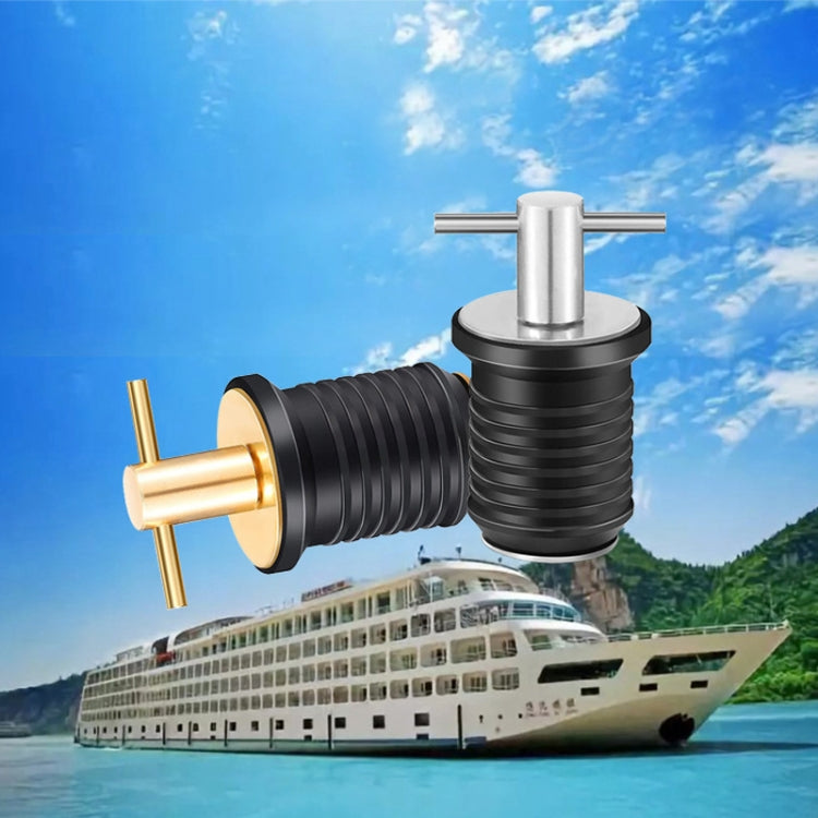 Marine Motorboat Deck Cross Drain Plug Screw, Size: Copper For 25mm - Marine Accessories & Parts by PMC Jewellery | Online Shopping South Africa | PMC Jewellery | Buy Now Pay Later Mobicred