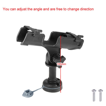 Marine 360 Degree Adjustable Plastic Fishing Rod Holder(With Round Mounting Base) - Marine Accessories & Parts by PMC Jewellery | Online Shopping South Africa | PMC Jewellery | Buy Now Pay Later Mobicred