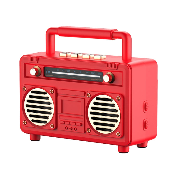 BT21 Retro USB Flash Drive FM Radio Wireless Bluetooth Speaker, Color: Red - Desktop Speaker by PMC Jewellery | Online Shopping South Africa | PMC Jewellery | Buy Now Pay Later Mobicred