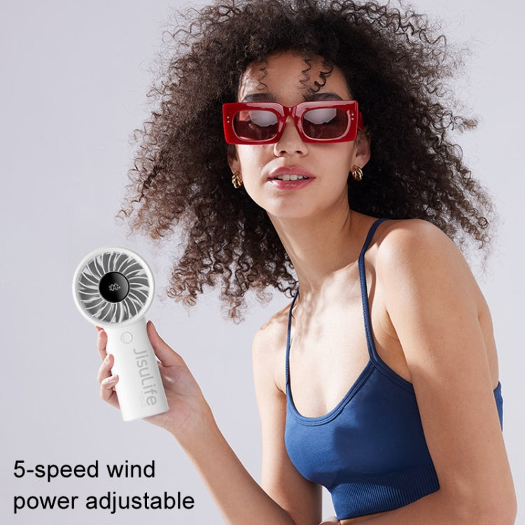 JisuLife Life4 Handheld Portable Small Rechargeable Fan, Battery Capacity: 5000mAh Gray - Electric Fans by JisuLife | Online Shopping South Africa | PMC Jewellery | Buy Now Pay Later Mobicred