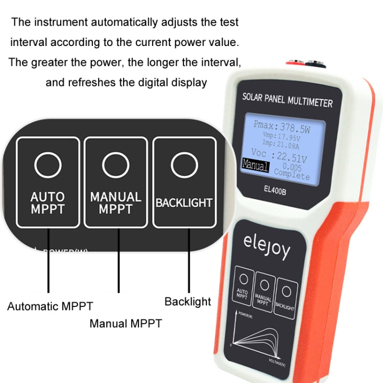 elejoy 400W MPPT Solar Photovoltaic Panel Multimeter(EL400B) - Digital Multimeter by PMC Jewellery | Online Shopping South Africa | PMC Jewellery | Buy Now Pay Later Mobicred