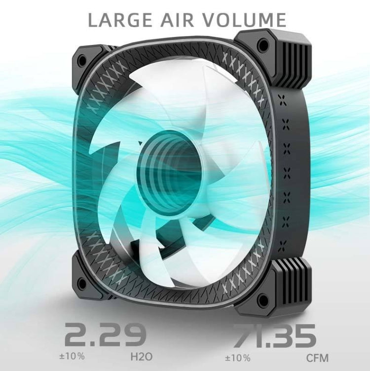 COOLMOON CM-YM-360T Computer ARGB Temperature Display Lens Multi-Platform Integrated CPU Cooler(Black) - free shipping - PMC Jewellery - Order now!