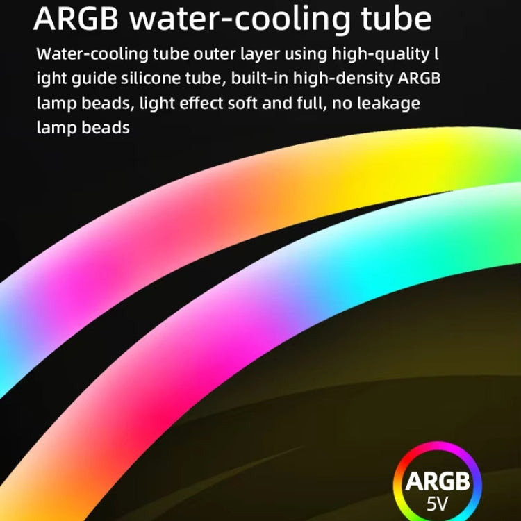 COOLMOON AS360 Magic Diamond Edition Computer Cooler ARGB Water Cooling Light Integrated CPU Radiator(Black) - free shipping - PMC Jewellery - Order now!