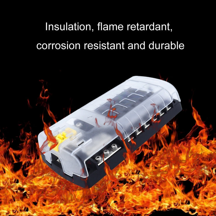 RV Yacht 12-way LED Insulated Flame-retardant Fuse Holder Box with Wire(Configuration 3) - Fuse by PMC Jewellery | Online Shopping South Africa | PMC Jewellery | Buy Now Pay Later Mobicred