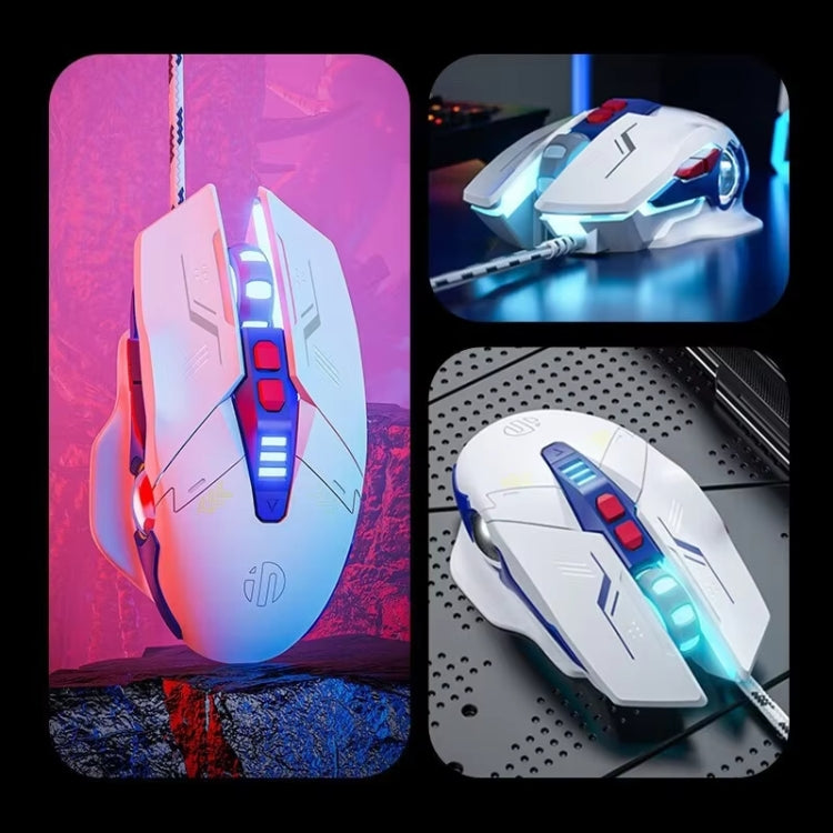 Inphic W9P Glowing Computer Gaming Wired Mouse(Sound Version) - Wired Mice by Inphic | Online Shopping South Africa | PMC Jewellery | Buy Now Pay Later Mobicred