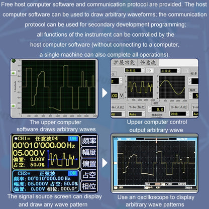 JUNTEK Programmable Dual-Channel DDS Function Arbitrary Waveform Signal Generator, Frequency: 15MHz(AU Plug) - Other Tester Tool by PMC Jewellery | Online Shopping South Africa | PMC Jewellery | Buy Now Pay Later Mobicred