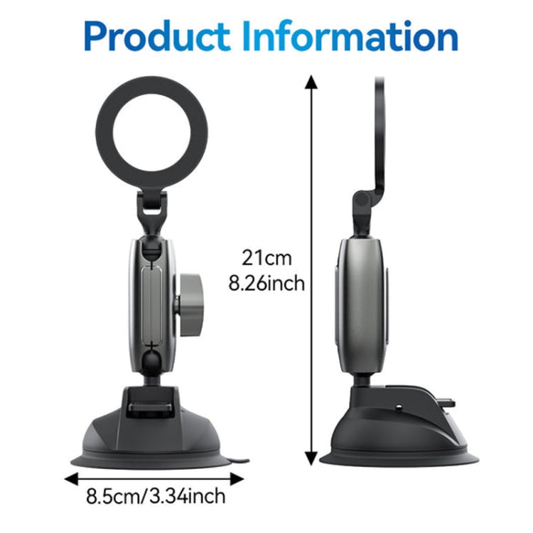 TELESIN Magnetic Suction Car Phone Mount 360 Degree Rotation Phone Holder - Car Holders by TELESIN | Online Shopping South Africa | PMC Jewellery | Buy Now Pay Later Mobicred