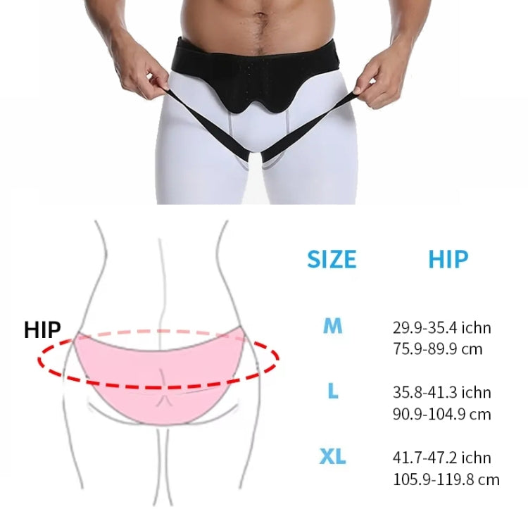 Adult Men Hernia Belt With 2 Removable Compression Pads Groin Care Belt, Size: M - Corrector by PMC Jewellery | Online Shopping South Africa | PMC Jewellery | Buy Now Pay Later Mobicred