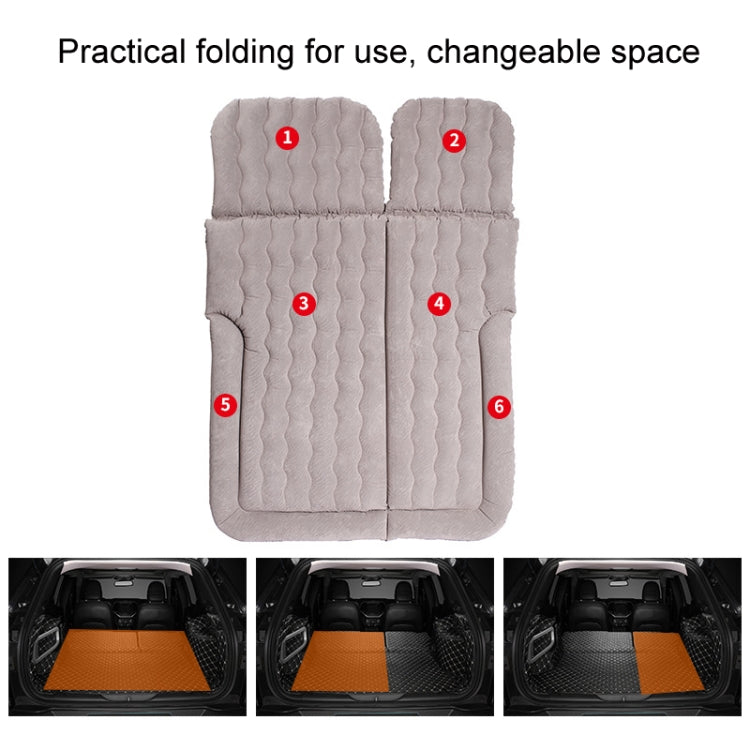 Inflatable Mattress For Car Travel SUV Rear Seat/Trunk, Color: Gray Dual-purpose Square Pier - Seat Accessories by PMC Jewellery | Online Shopping South Africa | PMC Jewellery | Buy Now Pay Later Mobicred