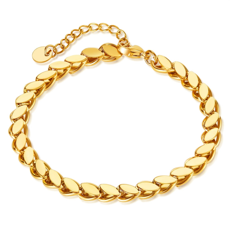 OPK GS1490 Simple Chain Stainless Steel Bracelet, Color: Gold - Bracelets by OPK | Online Shopping South Africa | PMC Jewellery | Buy Now Pay Later Mobicred