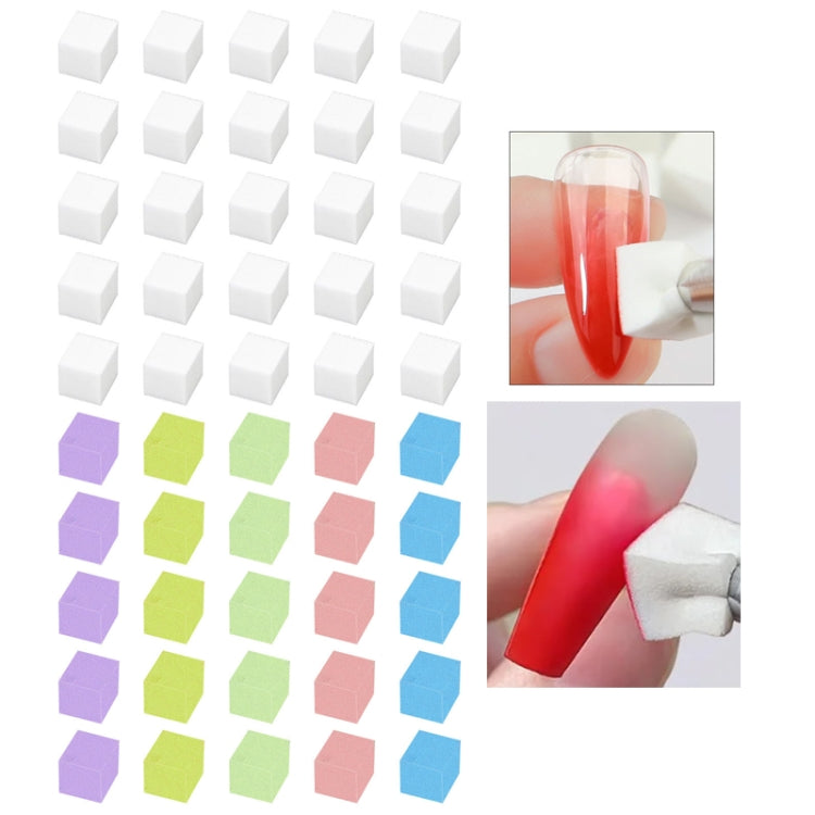 50pcs /Box 1cm Mini Nail Art Sponges Gradient Aura Effect Designs Manicure Brush Tool(Mixed Colors) - Nail Art Equipment by PMC Jewellery | Online Shopping South Africa | PMC Jewellery | Buy Now Pay Later Mobicred