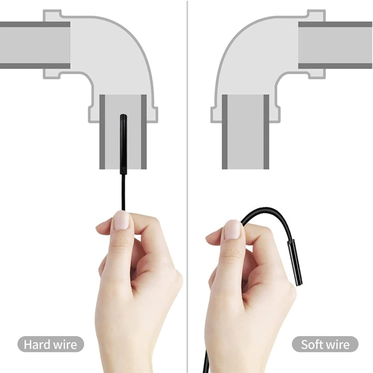 2.4 inch Screen Fuel Tank Inspection Night Vision 8mm Endoscope, Length: 1m Hard Wire -  by PMC Jewellery | Online Shopping South Africa | PMC Jewellery | Buy Now Pay Later Mobicred