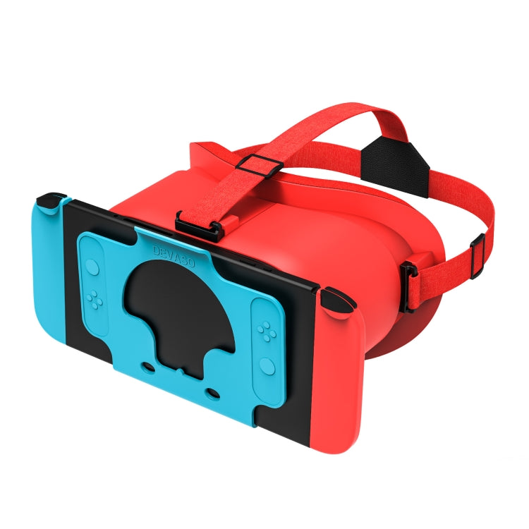 DEVASO Compatible With Switch / Switch OLED Gaming Console VR Glasses(Orange Blue) - VR Headset by DEVASO | Online Shopping South Africa | PMC Jewellery | Buy Now Pay Later Mobicred