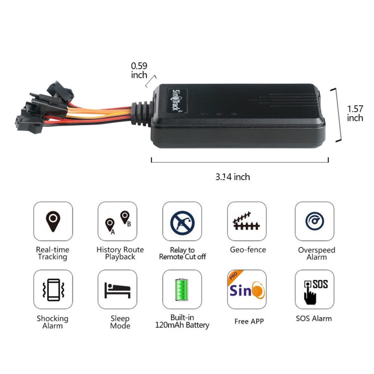 SinoTrack 2G Car Motorcycle GPS Locator(ST-906) - Car Tracker by SinoTrack | Online Shopping South Africa | PMC Jewellery | Buy Now Pay Later Mobicred