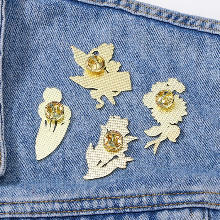 CZ0976-1 Cartoon Plant Flower Alloy Enamel Badge Garden Style Sunflower Clothing Bag Brooch Ornament - Brooches by PMC Jewellery | Online Shopping South Africa | PMC Jewellery | Buy Now Pay Later Mobicred