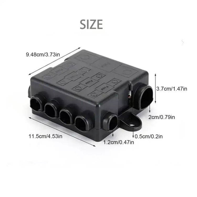 Five-Way One-Input Four-Output Fuse Box RV Power Supply Modification, Specifications: Fuse Box - Fuse by PMC Jewellery | Online Shopping South Africa | PMC Jewellery | Buy Now Pay Later Mobicred