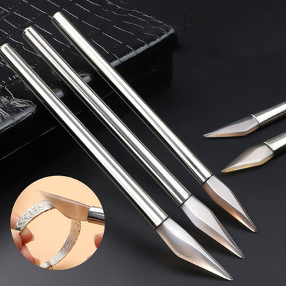 Gold And Silver Jewelry Polishing Scraping Shining Agate Knife Sanding Tool, Model: Steel Handle Sword Small - Jewelry Tools by PMC Jewellery | Online Shopping South Africa | PMC Jewellery | Buy Now Pay Later Mobicred