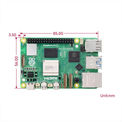 Waveshare For Raspberry Pi 5 2.4GHz Quad-Core BCM2712 Processor Development Board, Spec: 2GB - Raspberry Pi Accessories by Waveshare | Online Shopping South Africa | PMC Jewellery | Buy Now Pay Later Mobicred