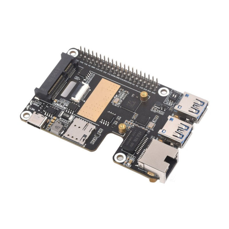 Waveshare For Raspberry Pi 5 PCIe to MiniPCIe / Gigabit Ethernet / USB 3.2 Gen1 HAT, Spec: EG25-G - Raspberry Pi Accessories by Waveshare | Online Shopping South Africa | PMC Jewellery | Buy Now Pay Later Mobicred