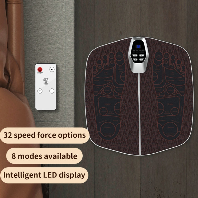 EMS Foot Massager Pad Foldable Pulse Foot Massage Mat Microcurrent Foot Physical Therapy With RC(Coffee) - free shipping - PMC TechLife - Order now!