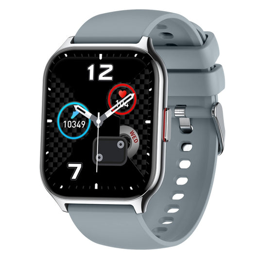 Blood Oxygen / Sleep / Heart Rate Health Monitoring Smart Watch Square Sports Watch(Silver Gray) - Smart Watches by PMC Jewellery | Online Shopping South Africa | PMC Jewellery | Buy Now Pay Later Mobicred