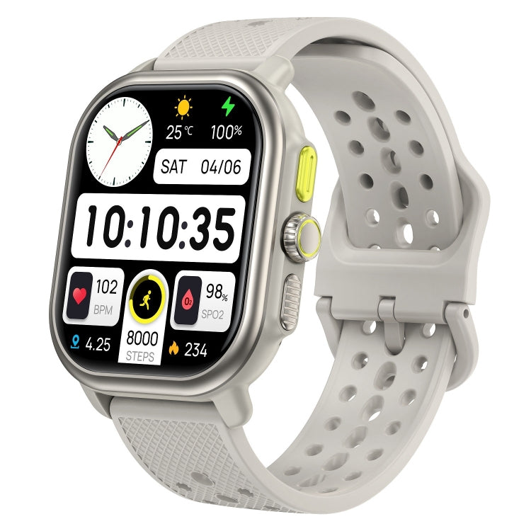Sports Smart Watch 2.06 Inch Ultra HD AMOLED Screen Bluetooth Talking Watch(White) - Smart Watches by PMC TechLife | Online Shopping South Africa | PMC TechLife | Buy Now Pay Later Mobicred