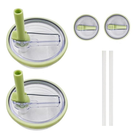 For Stanley 40oz Adventure Quencher Transparent Straw Lid Replacement Parts, Spec: 4pcs /Set Green - Vacuum Thermoses & Cups by PMC Jewellery | Online Shopping South Africa | PMC Jewellery | Buy Now Pay Later Mobicred